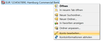 Einstellungen in S-Firm 