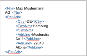 Example: hybrid / semi-structured address
